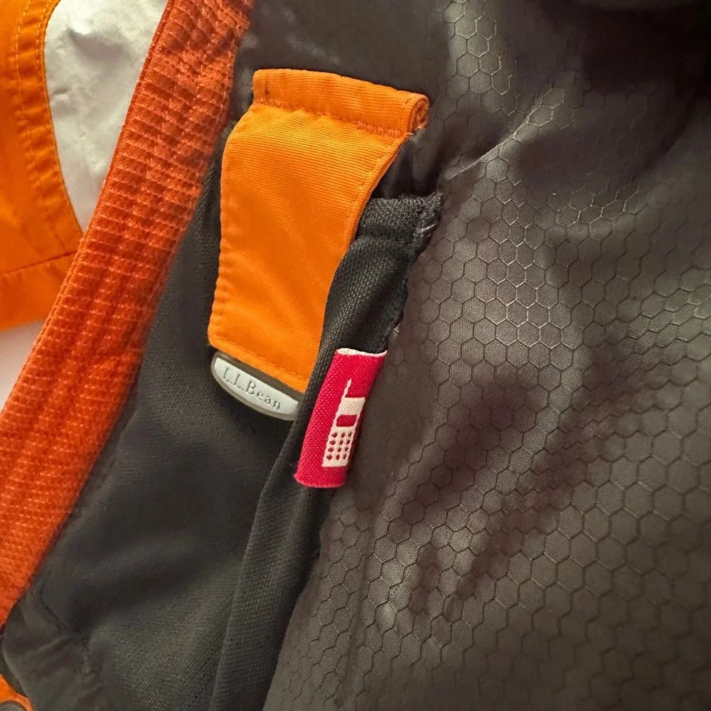 L.L. Bean Kids Orange Insulated Winter Ski Snowboard Jacket L 14-16 Outerwear‎